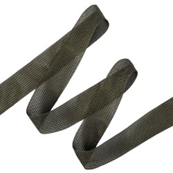 Окантовочная лента-бейка, цвет Тёмно-Серый 22мм (на отрез)  в Ухте