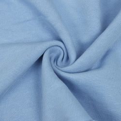 Ткань Футер 3-х нитка, Петля, цвет Светло-Голубой (на отрез)  в Ухте