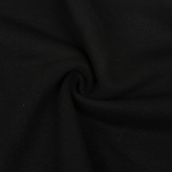 Ткань Футер 3-х нитка, Петля, цвет Черный (на отрез)  в Ухте