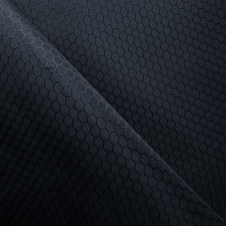 Ткань Оксфорд 300D PU Рип-Стоп СОТЫ, цвет Черный (на отрез)  в Ухте
