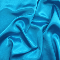 *Ткань Атлас-сатин, цвет Голубой (на отрез)  в Ухте