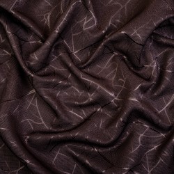 Ткань Блэкаут для штор &quot;Ледовое тиснение цвет Темно-Коричневый&quot; (на отрез)  в Ухте