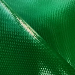 Ткань ПВХ 600 гр/м2 плотная, Зелёный (Ширина 150см), на отрез  в Ухте