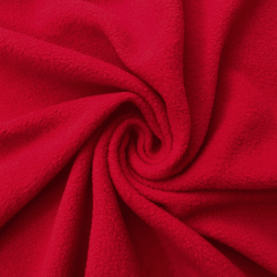 Флис Односторонний 130 гр/м2, цвет Красный (на отрез)  в Ухте