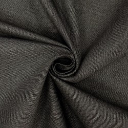 Ткань Рогожка (мебельная), цвет Тёмно-Серый (на отрез)  в Ухте