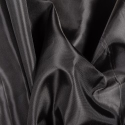 Ткань подкладочная Таффета 190Т, цвет Черный (на отрез)  в Ухте