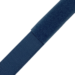 Контактная лента 25мм цвет Синий (велькро-липучка, на отрез)  в Ухте