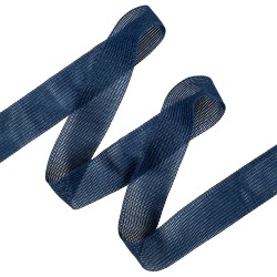 Окантовочная лента-бейка, цвет Синий 22мм (на отрез)  в Ухте