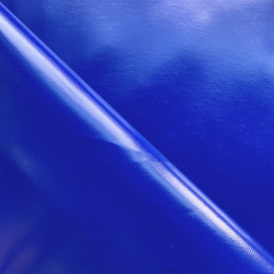 Ткань ПВХ 450 гр/м2, Синий (Ширина 160см), на отрез  в Ухте