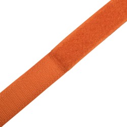 Контактная лента 25мм цвет Оранжевый (велькро-липучка, на отрез)  в Ухте