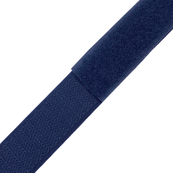 Контактная лента 25мм цвет Тёмно-Синий (Велькро-липучка), на отрез  в Ухте