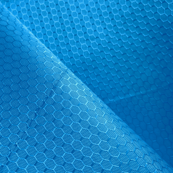 Ткань Оксфорд 300D PU Рип-Стоп СОТЫ, цвет Голубой (на отрез)  в Ухте