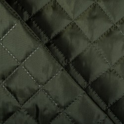 Стеганая подкладочная ткань с синтепоном (100гр/м2), цвет Хаки (на отрез)  в Ухте