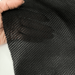 Сетка 3D трехслойная Air mesh 165 гр/м2, цвет Черный (на отрез)  в Ухте