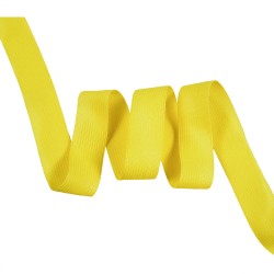 Окантовочная лента-бейка, цвет Жёлтый 22мм (на отрез)  в Ухте